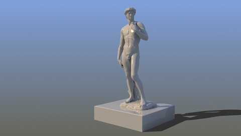 Michelangelos David Statue 3D model