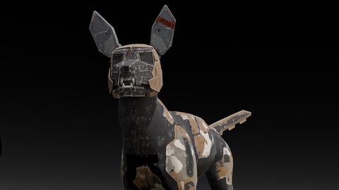 Sci Fi Dog 3D model