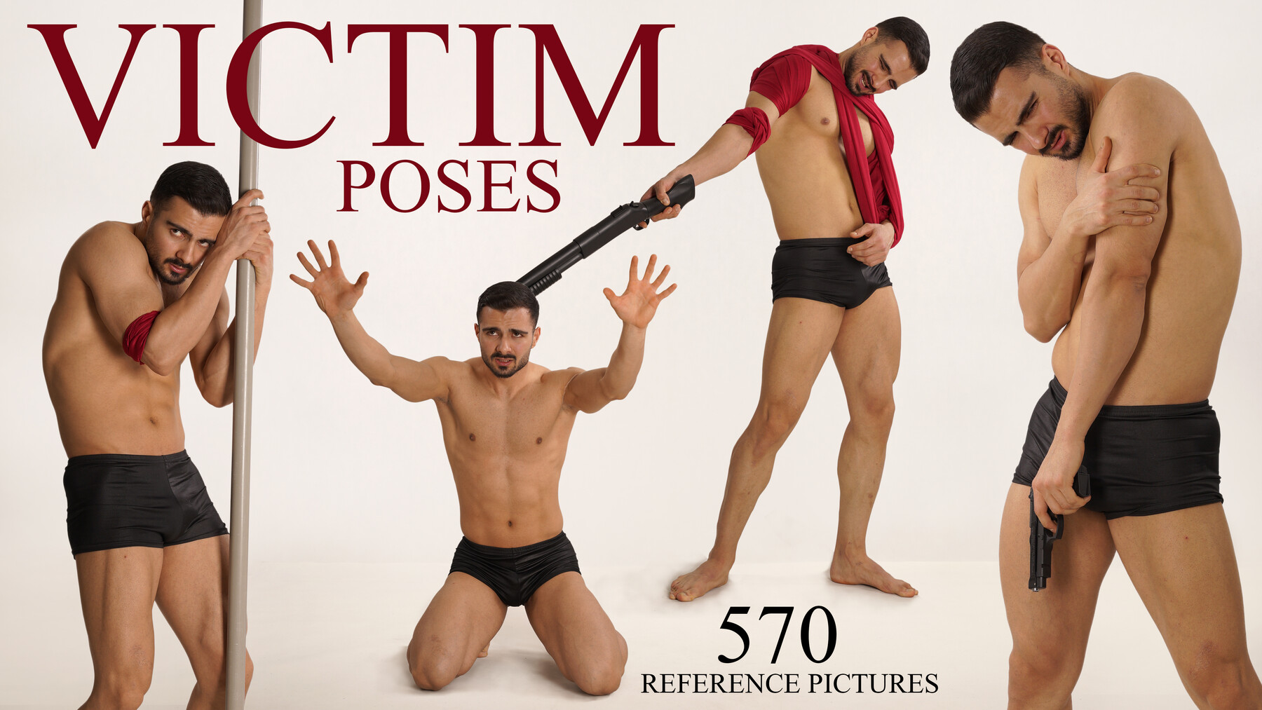 570 Male Victim Poses Reference Pictures