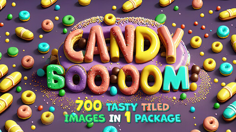 Candy Booooom! - 700 tasty tiled images
