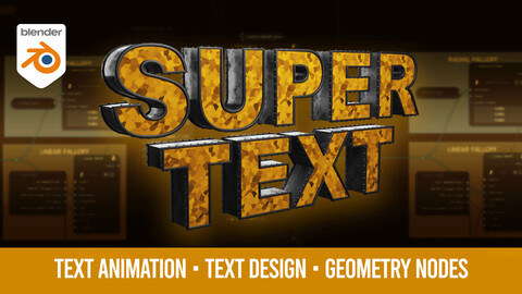 Super Text - Blender Text Animation GN tool