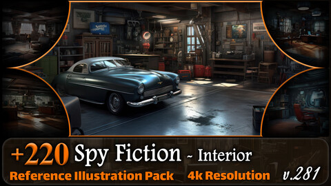 220 Spy Fiction Environment - Interior Reference Pack | 4K | v.281