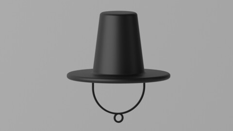 Korean Traditional Hat Gat 3D model