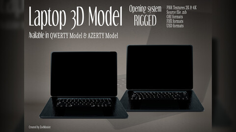 Laptop 01 - Opening System RIGGED -