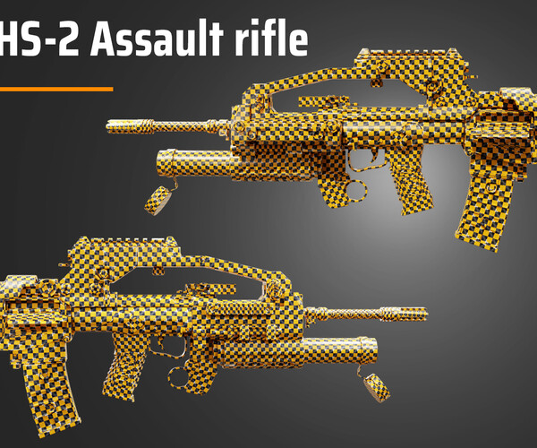 Artstation Vhs 2 Assault Rifle Game Assets