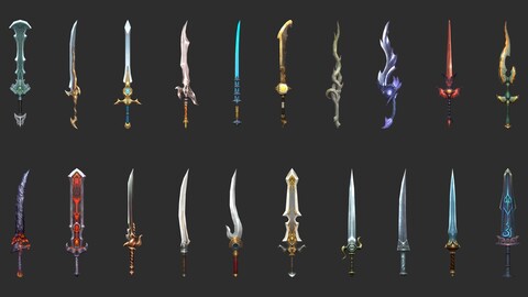 Fantasy 3D Sword Collection Pack 05