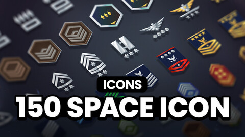 2D Icons - 150 Space Rank