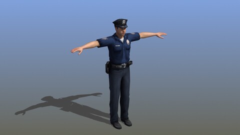 Police Man Character