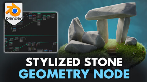 Blender 4 Stylized Stone Geometry Node