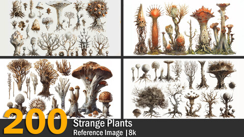 Strange Plants  | Reference Images | 8k