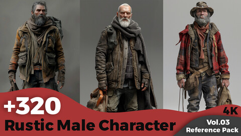 +320 Rustic Male Character Concept (4k)