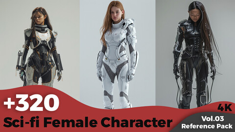 +320 Sci-Fi Female Character Concept (4k)