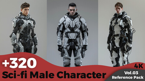 +320 Sci-Fi Male Character Concept (4k)