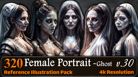 320 Female Portrait (Ghost) Reference Pack | 4K | v.30
