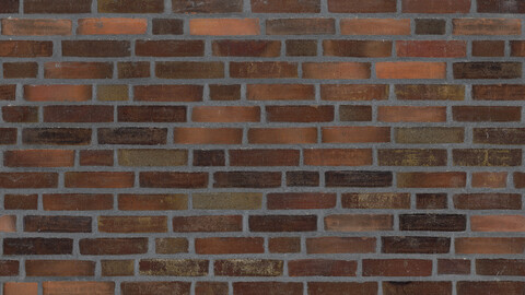 Brick Seamless Texture 2k (2048*2048) | EXR 5 | JPG 5 File Formats All Texture Apply After Object Look Like A 3D. (1K preview image)