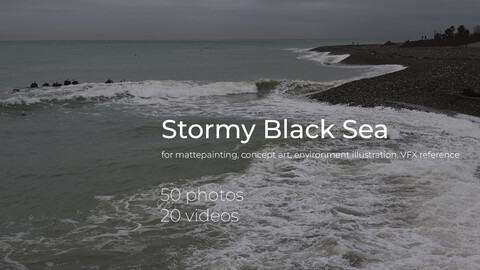 50 Stormy Seashore Reference Photos + 20 videos