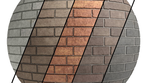 Brick Wall Materials 90- Brick Tiles By Sbsar | Pbr 4k Seamless