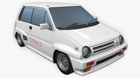 Honda City Turbo II 3D Model