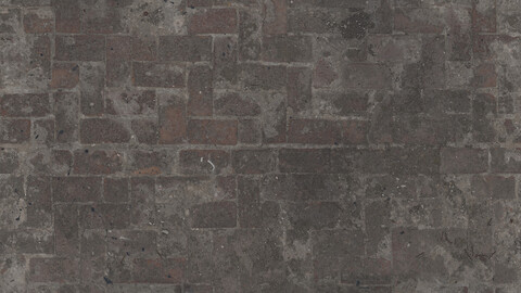 Brick Seamless Texture 2k (2048*2048) | EXR 5 | JPG 5 File Formats All Texture Apply After Object Look Like A 3D. (1K preview image)