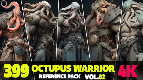 399 4K Octopus Warrior Reference Pack Vol.02