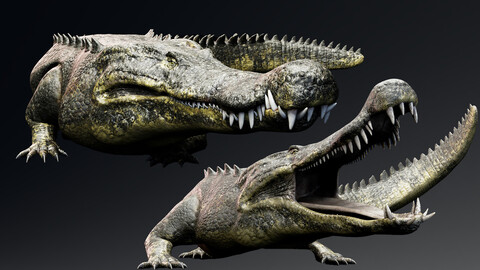 Deinosuchus - Crocodile  Unreal_Engine _UNITY Project