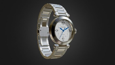 Realtime 3D Model / Cartier / Pasha de Cartier (PBR, blend, Glb)