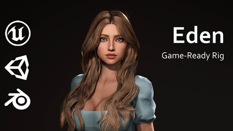 Modern Girl Eden - Game Ready Character (F2)