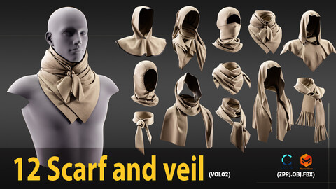 12 Scarf & Veils (P35) - Marvelous / CLO