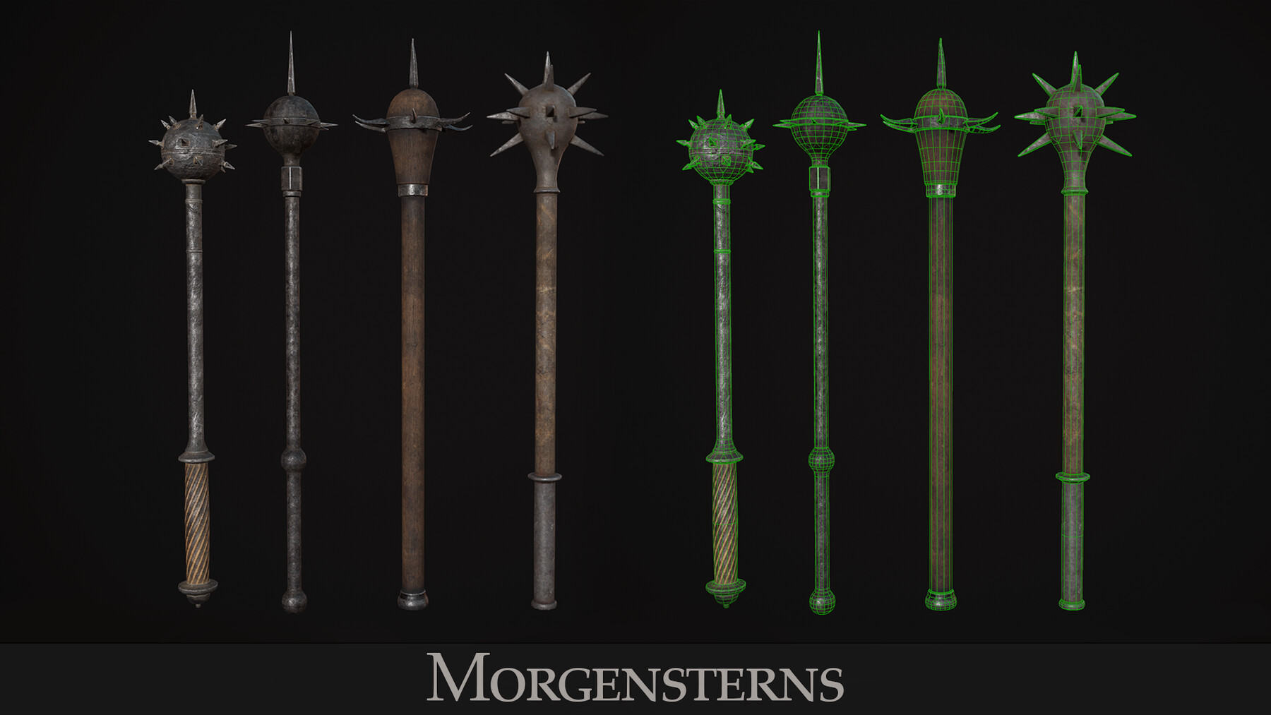 ArtStation - Medieval Weapon - Maces | Game Assets