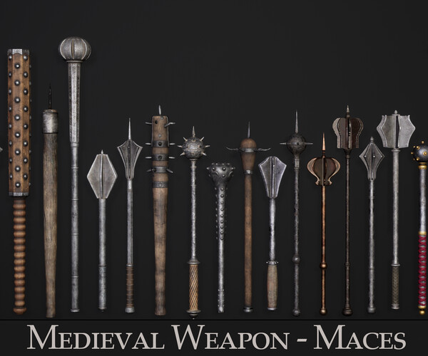 ArtStation - Medieval Weapon - Maces | Game Assets