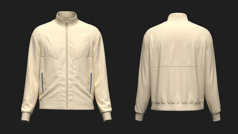 Men's Track Jacket 3d Model