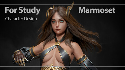 Valkyrie 3D realtime render by Marmoset