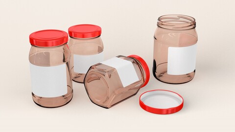 Glass Jars Set