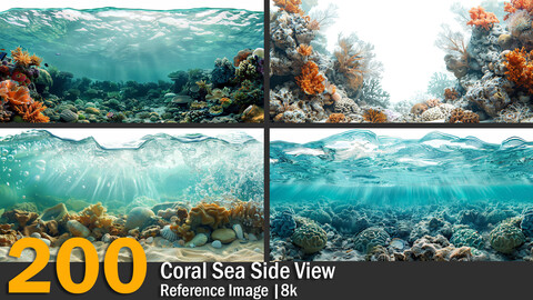 Coral Sea Side View  | Reference Images | 8k