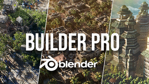 Builder Procedural Building and City Generators Kitbash - Blender