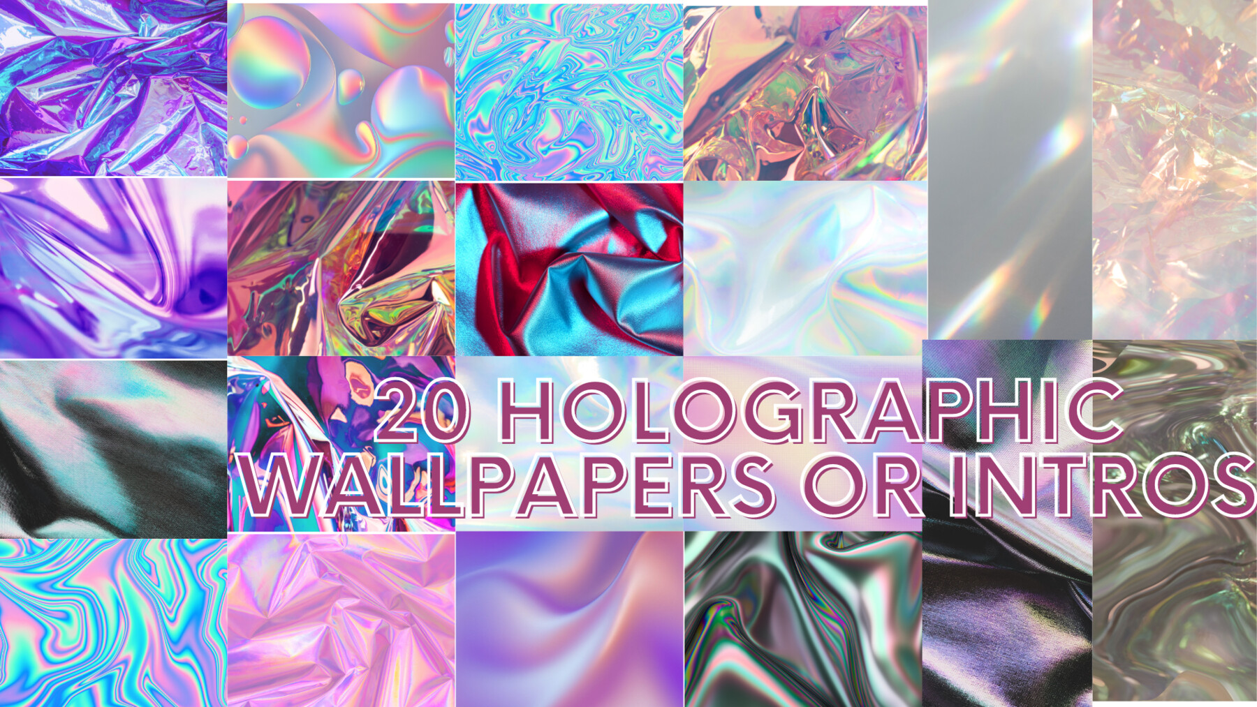 ArtStation - Set of 20 HOLOGRAPHIC desktop wallpapers or intros | Artworks