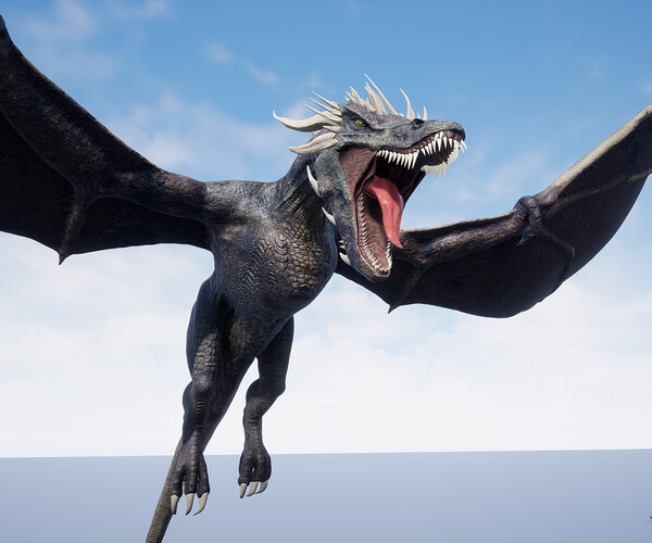 ArtStation - Wyvern Type Dragon 1 -Unreal Engine Project | Game Assets