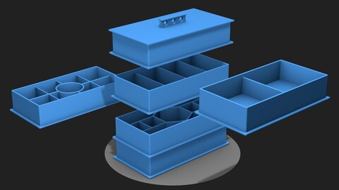 Prefabricated box for 3D printing