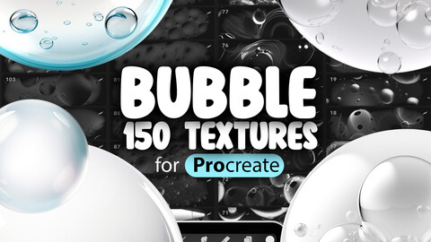 150 Procreate Bubbles Textures | Procreate Soap Bubbles Brushes | Procreate Underwater Bubbles Brushes | Procreate Champagne Bubbles Brush