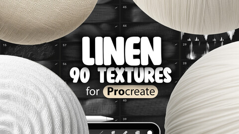 90 Procreate Linen Textures | Procreate Linen Canvas Texture | Procreate Classic Linen Weave Texture | Procreate Linen Tablecloth Texture