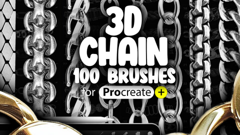 100 Procreate 3D Chain Brushes | Procreate Necklace Brush | Procreate Fashion Chain Brush | Procreate Metallic Jewelry Brush | Procreate Bracelet Brushes | Procreate Rope Brushes | Metal Watch Strap Procreate | Choker Procreate Brushes