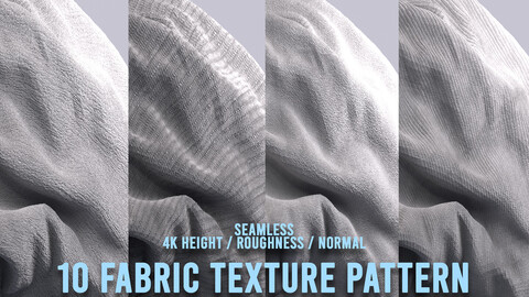 10 Fabric Texture Pattern  -  4k Seamless