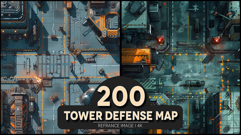 Tower Defense Map 4K Reference/Concept Images