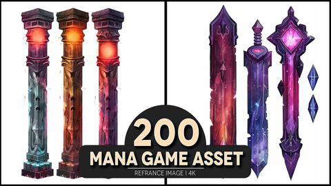 Mana Game Asset 4K Reference/Concept Images