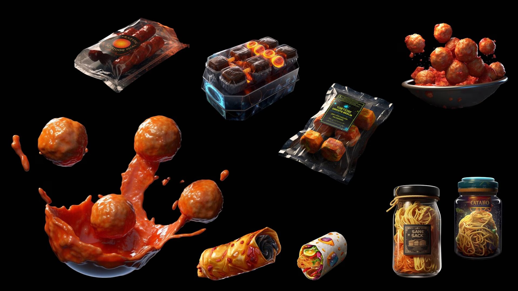 ArtStation - NHC - Sci-Fi Food Icons | Game Assets