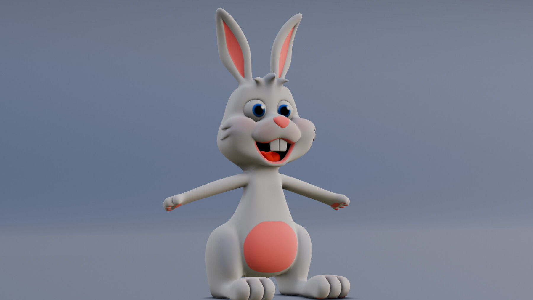 Bugs Bunny Cartoon 3D Model