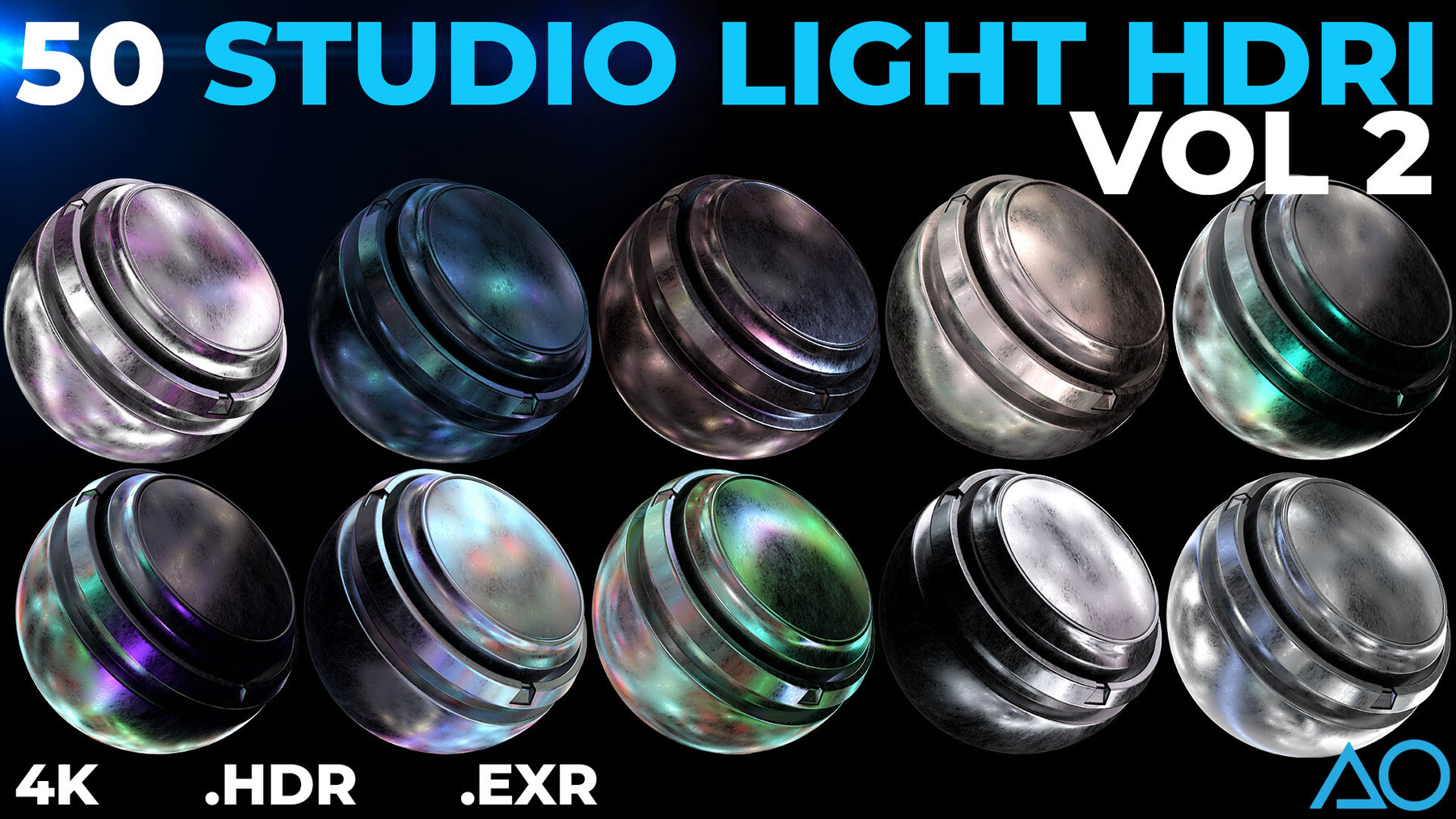 ArtStation - 50 STUDIO LIGHT HDRI VOL 2 (.Exr /.Hdr ) | Resources