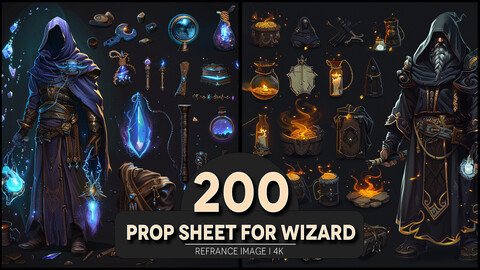 Prop Sheet for Wizard 4K Reference/Concept Images