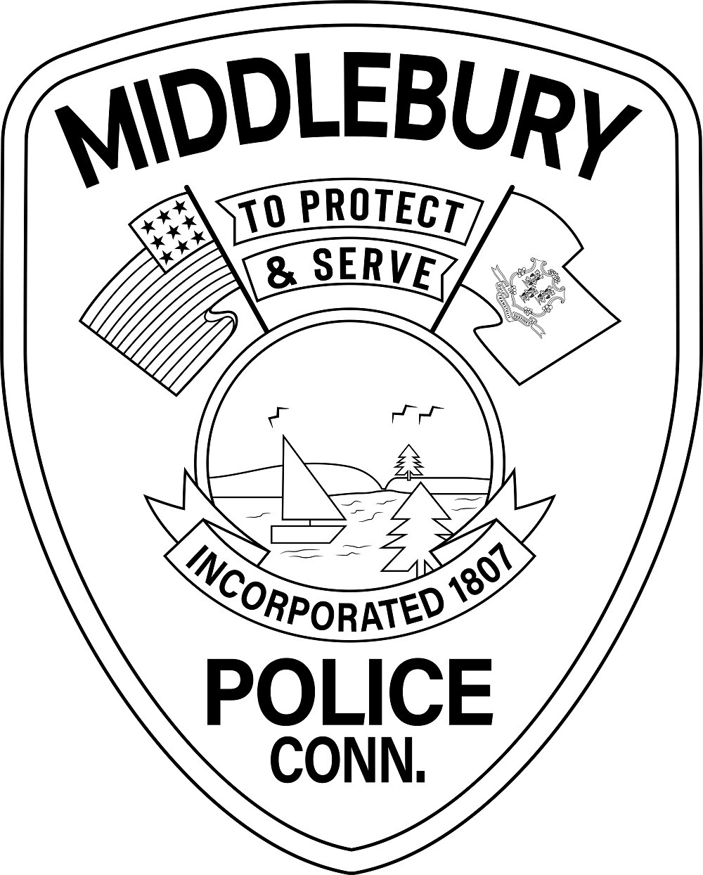 ArtStation - Middlebury Police Connecticut patch, vector file, Vector ...