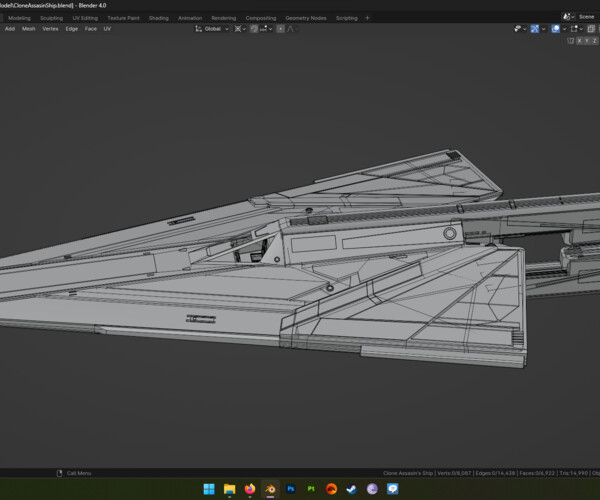 ArtStation - Clone Assasin's CX Dagger Spaceship - Star Wars The Bad ...